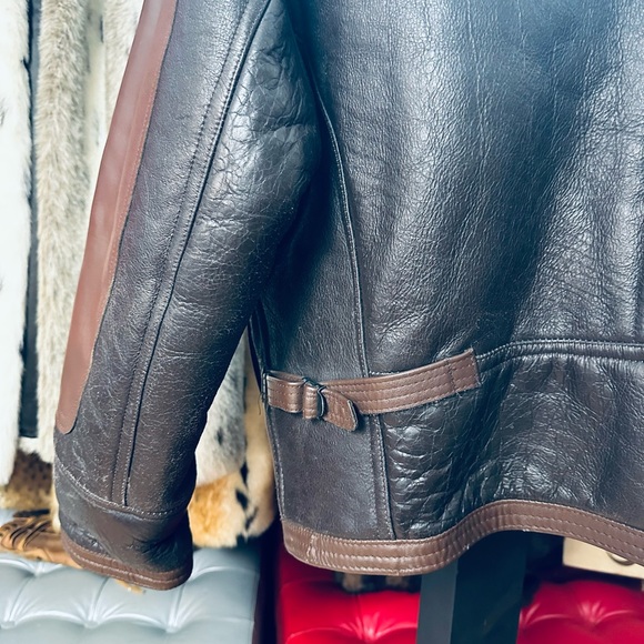 Avirex LTD Winter Flying Bomber Jacket Skeepskin Air Force Uniform USA - 42 - Picture 8 of 14